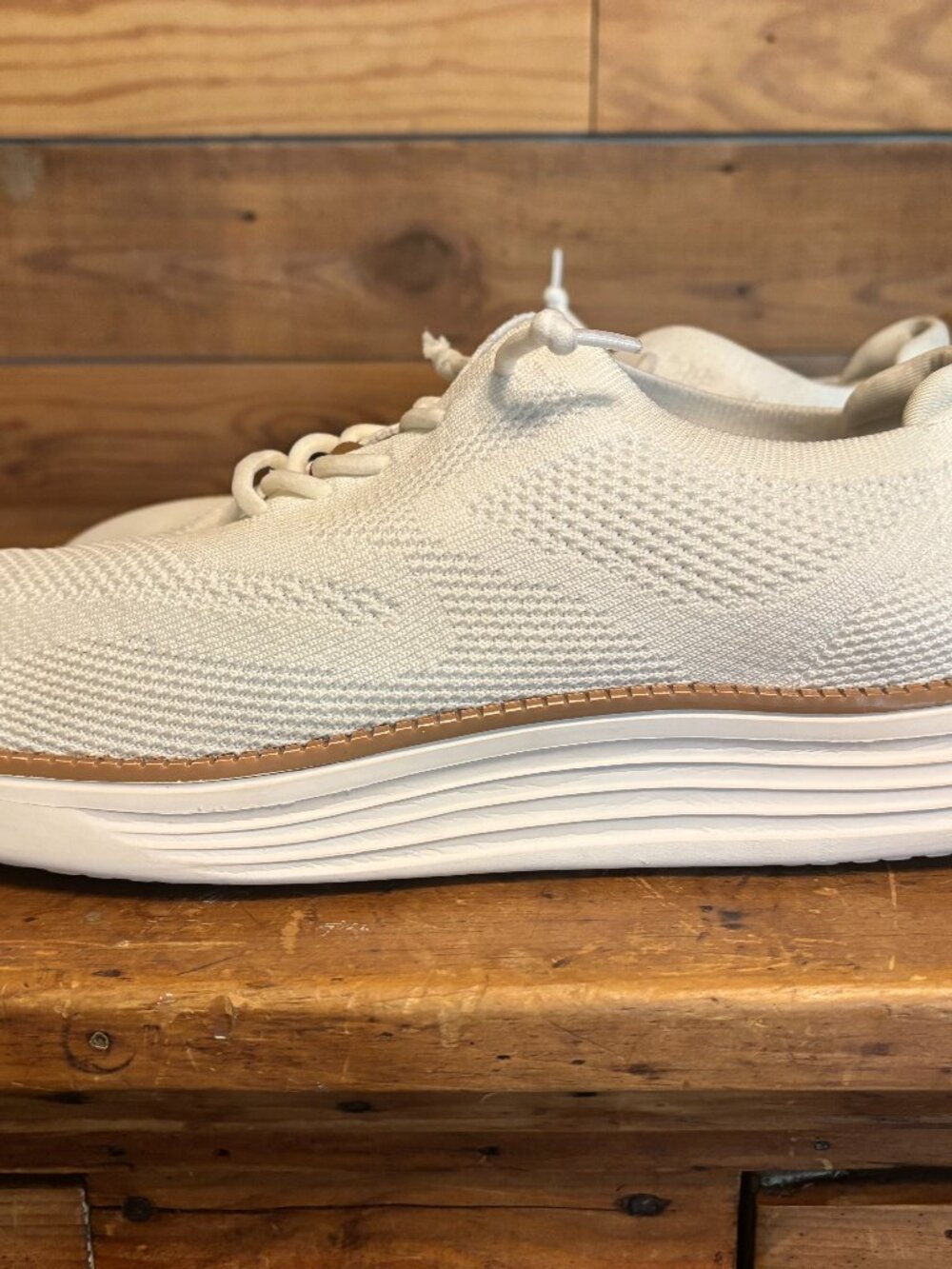 Men's White Mesh Fashion Sneakers Size 13